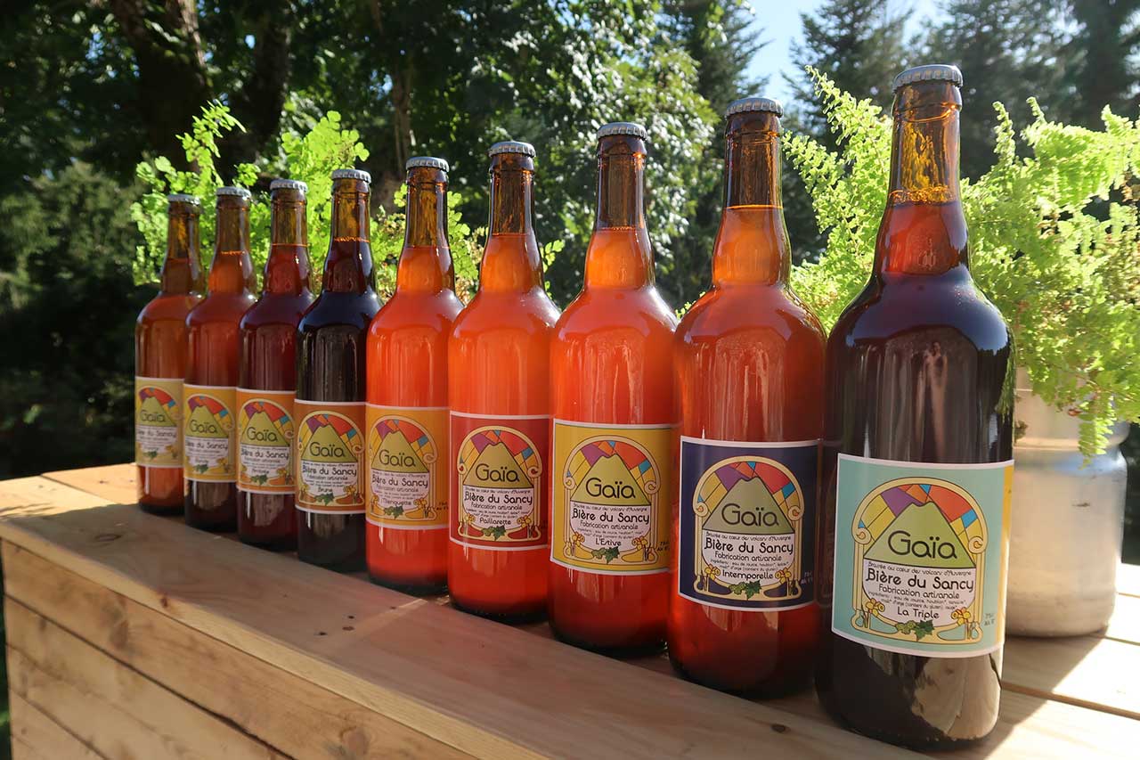 Bouteilles de bière - Gaïa Bière du Sancy